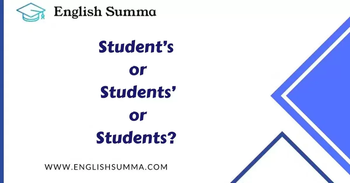 Student’s, Students’, or Students?