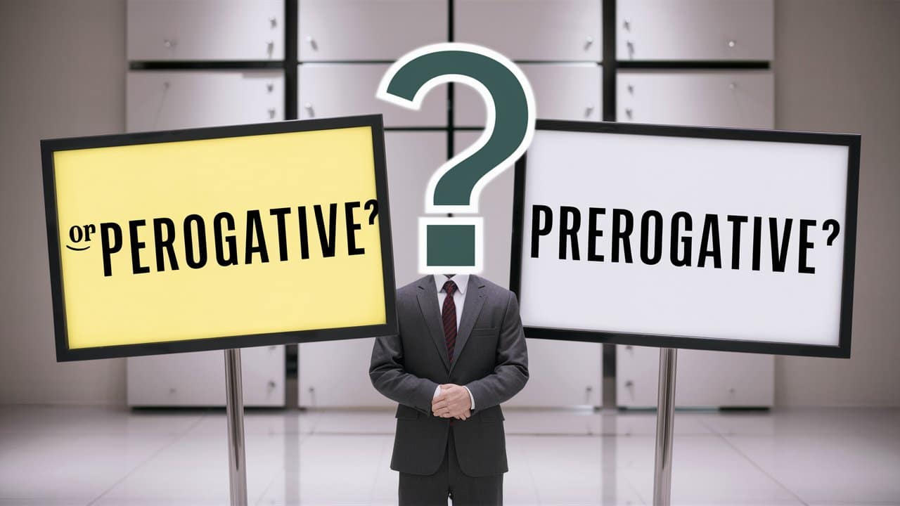 Perogative or Prerogative