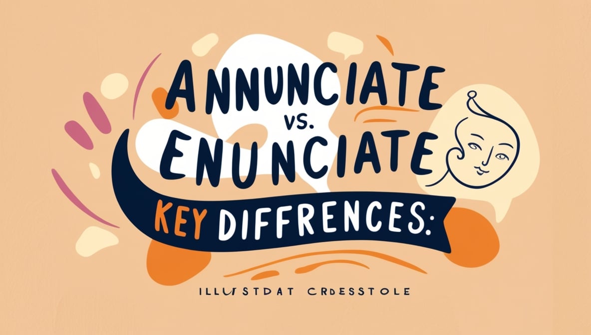 Annunciate vs. Enunciate Key Differences