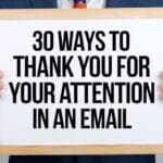 "Thank You for Your Attention" in an Email